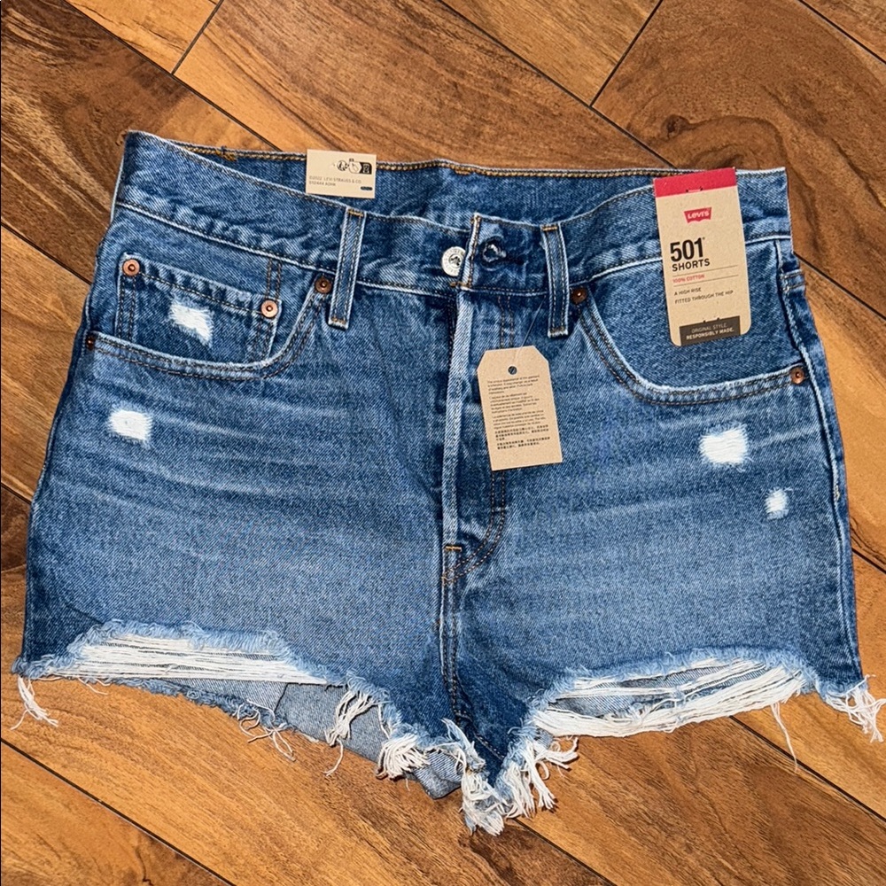 Levi's High-Waisted 501 Shorts